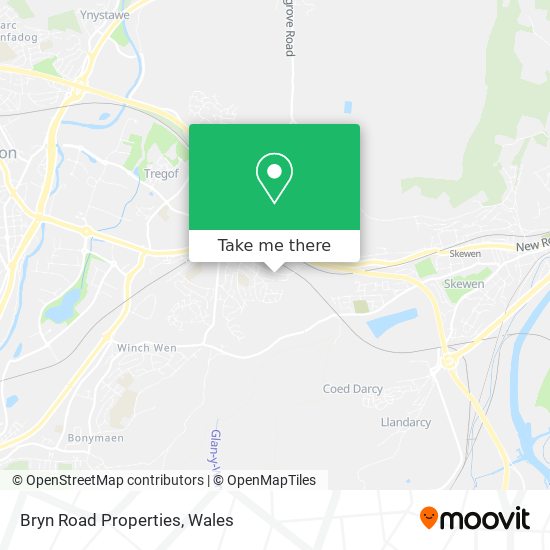 Bryn Road Properties map