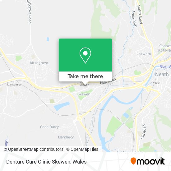Denture Care Clinic Skewen map