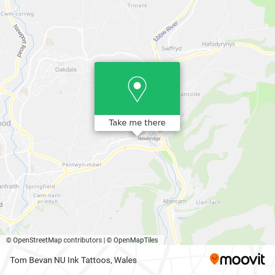 Tom Bevan NU Ink Tattoos map