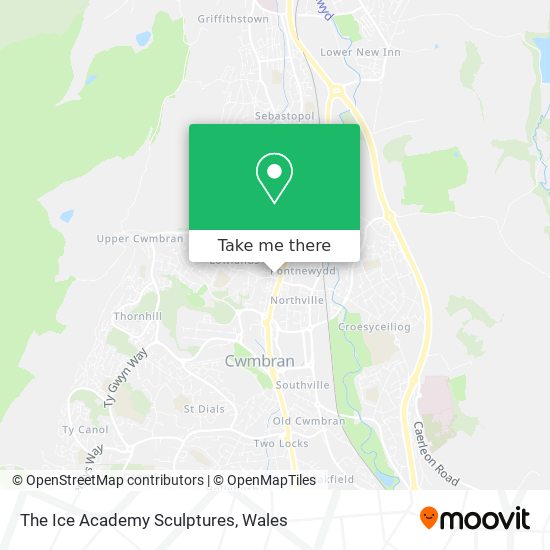 The Ice Academy Sculptures map