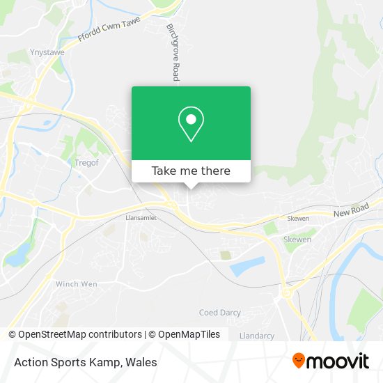 Action Sports Kamp map