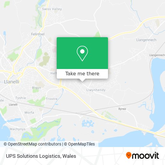 UPS Solutions Logistics map