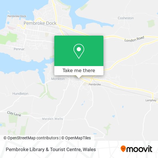 Pembroke Library & Tourist Centre map