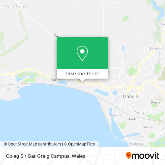 Coleg Sir Gar-Graig Campus map