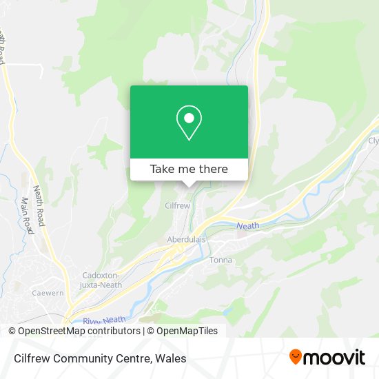 Cilfrew Community Centre map