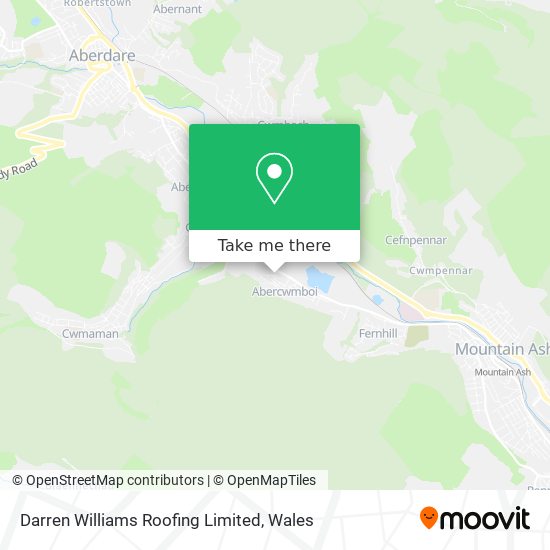 Darren Williams Roofing Limited map