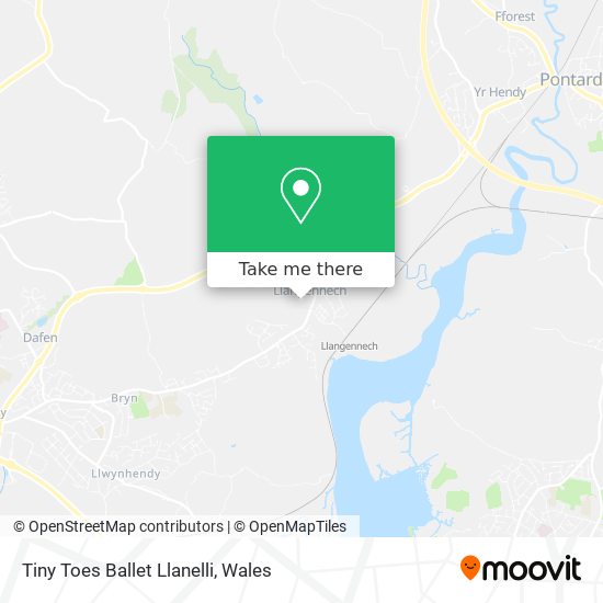 Tiny Toes Ballet Llanelli map