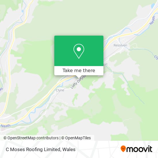 C Moses Roofing Limited map