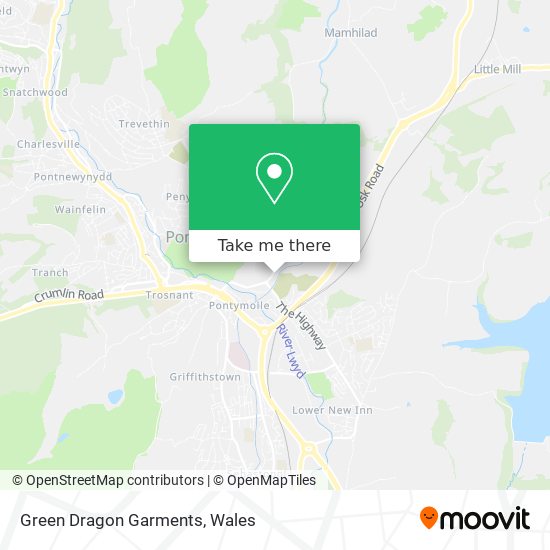Green Dragon Garments map