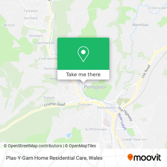 Plas-Y-Garn Home Residential Care map
