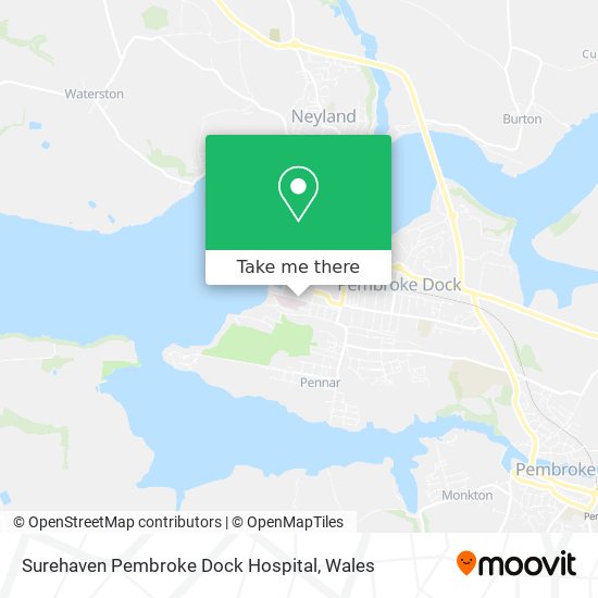 Surehaven Pembroke Dock Hospital map
