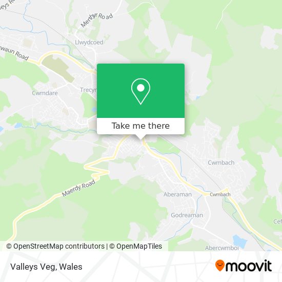 Valleys Veg map