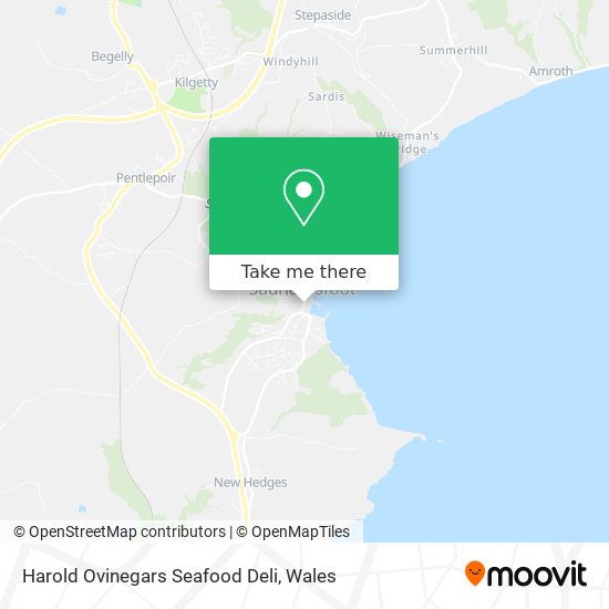 Harold Ovinegars Seafood Deli map