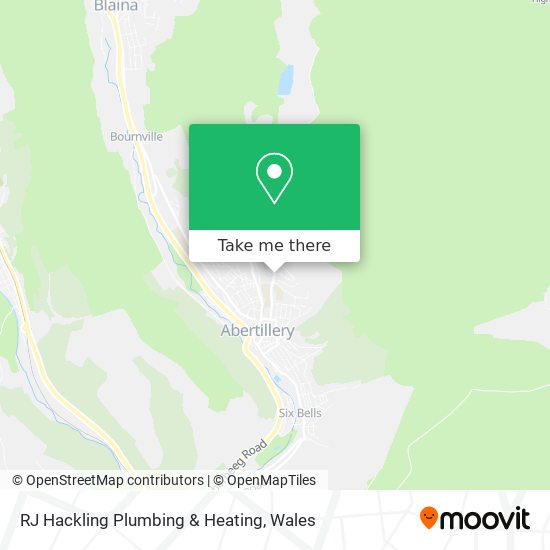 RJ Hackling Plumbing & Heating map