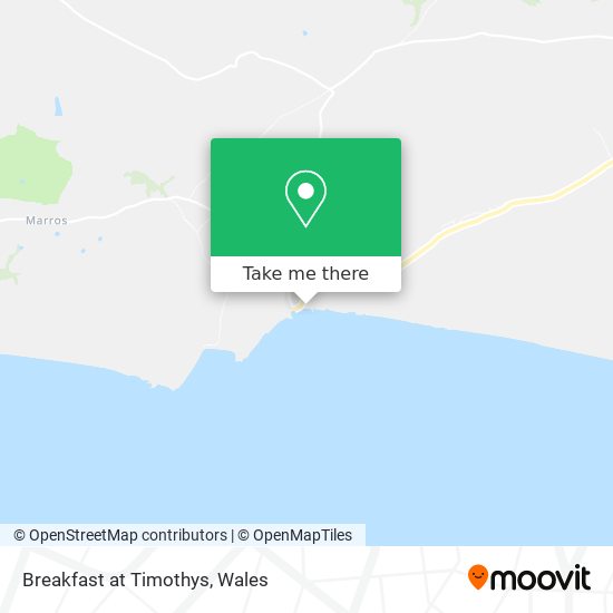 Breakfast at Timothys map