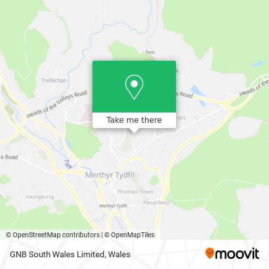 GNB South Wales Limited map