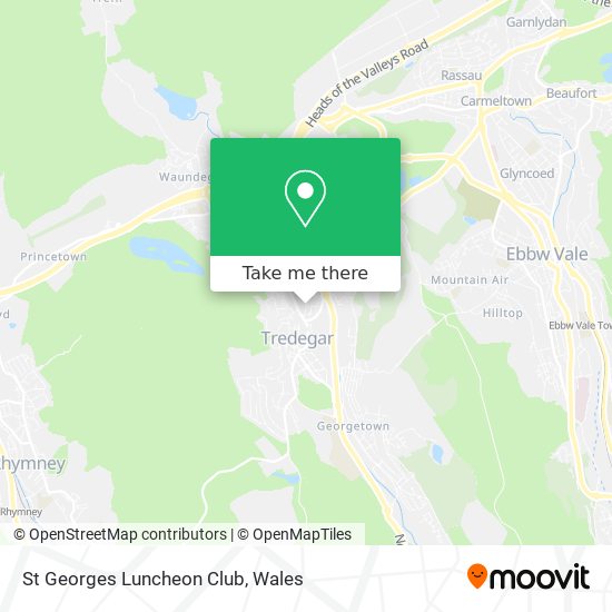St Georges Luncheon Club map