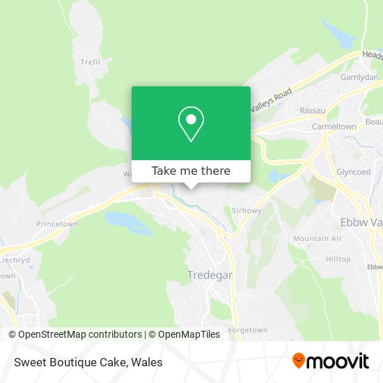 Sweet Boutique Cake map