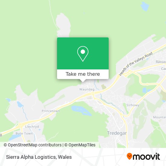 Sierra Alpha Logistics map