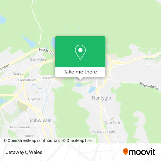 Jetaways map