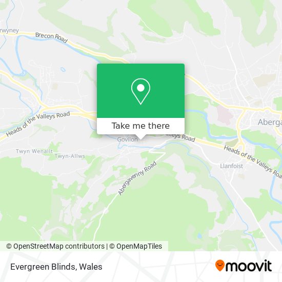 Evergreen Blinds map