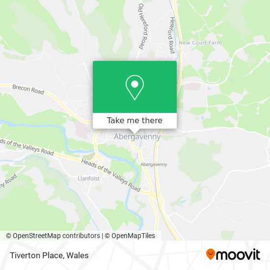 Tiverton Place map