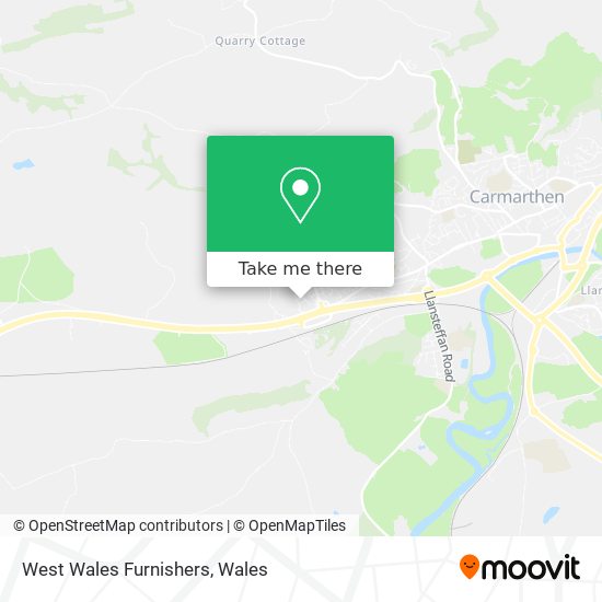 West Wales Furnishers map