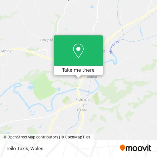 Teilo Taxis map