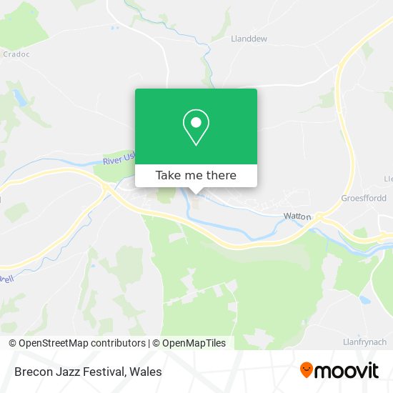 Brecon Jazz Festival map