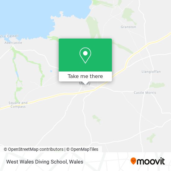 West Wales Diving School map