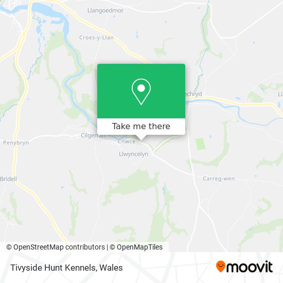 Tivyside Hunt Kennels map
