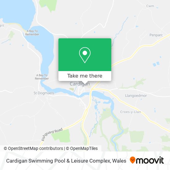 Cardigan Swimming Pool & Leisure Complex map