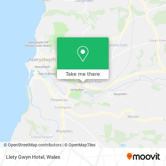 Llety Gwyn Hotel map