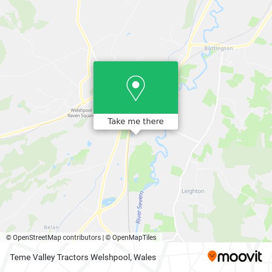 Teme Valley Tractors Welshpool map