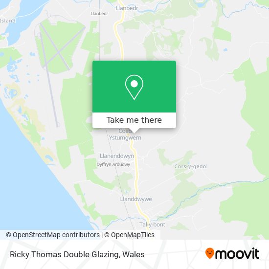 Ricky Thomas Double Glazing map