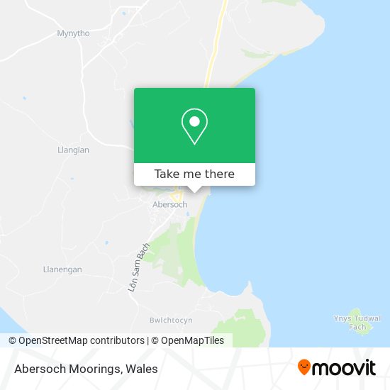 Abersoch Moorings map