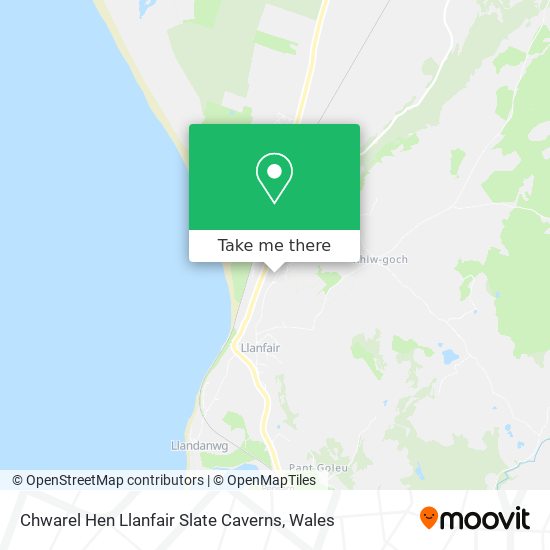 Chwarel Hen Llanfair Slate Caverns map