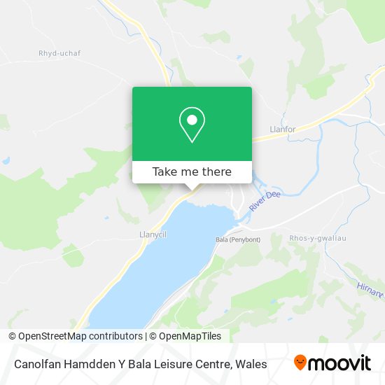 Canolfan Hamdden Y Bala Leisure Centre map