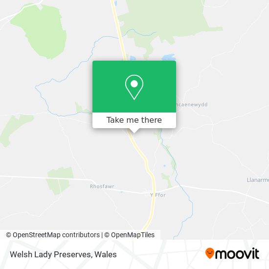 Welsh Lady Preserves map