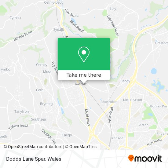 Dodds Lane Spar map