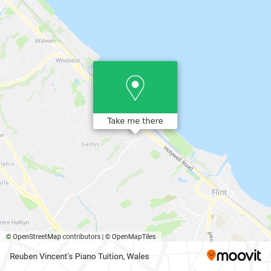 Reuben Vincent's Piano Tuition map