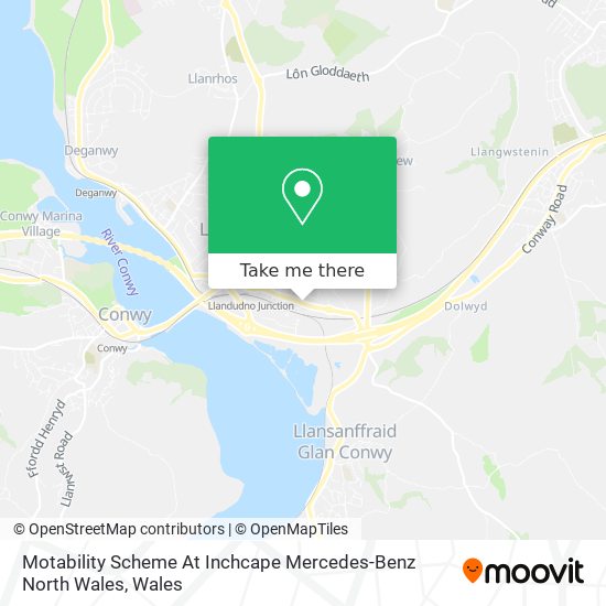 Motability Scheme At Inchcape Mercedes-Benz North Wales map