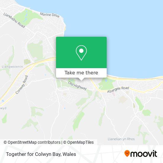 Together for Colwyn Bay map