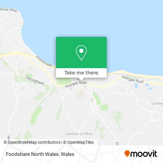 Foodshare North Wales map
