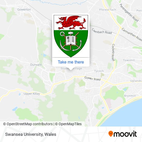 swansea university map