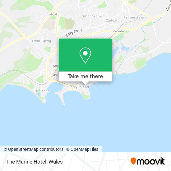 The Marine Hotel map