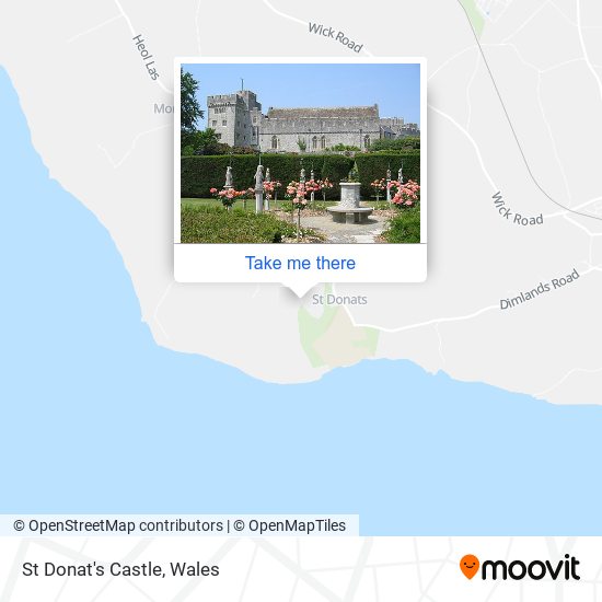 St Donat's Castle map