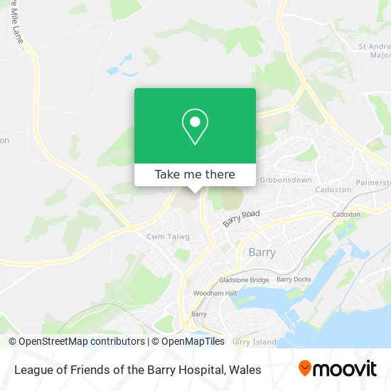 League of Friends of the Barry Hospital map