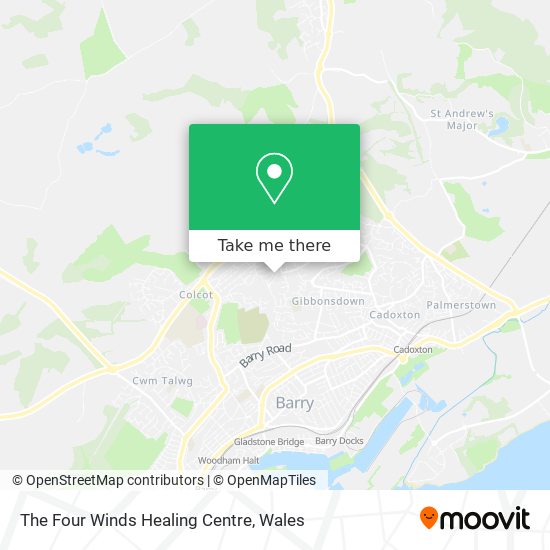 The Four Winds Healing Centre map