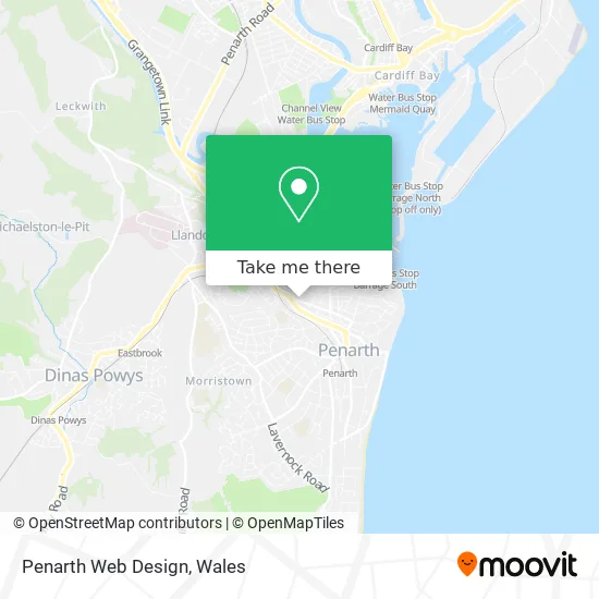 Penarth Web Design map